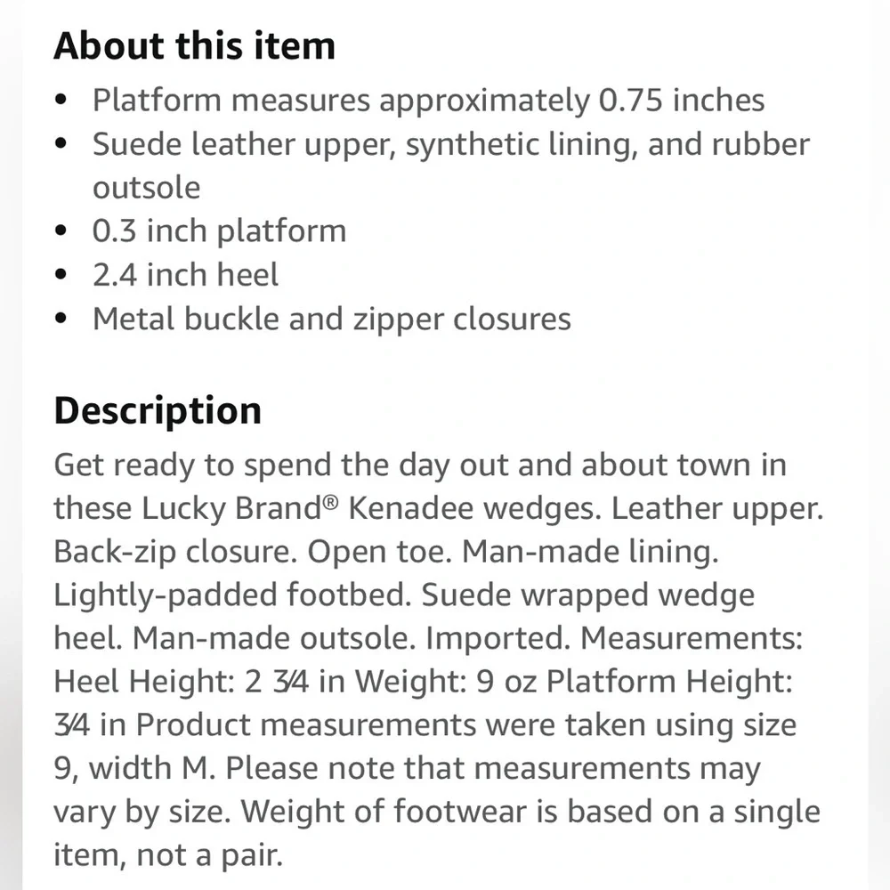 Lucky Brand 8W Kenadee wedge sandals in blue.
